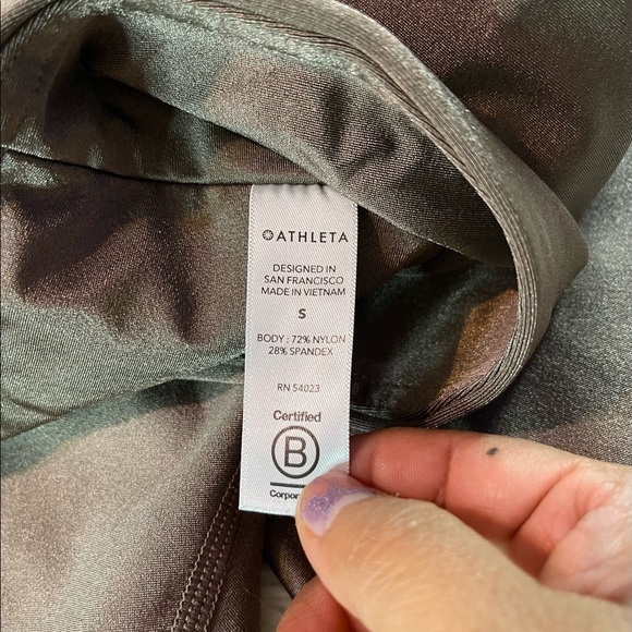 Athleta elation shine tight cinnamon brown color size S - Picture 7 of 8